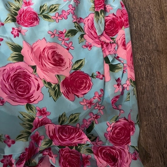 Genuine Silk Spencer Jeremy short sleeve floral dress size 10 - Picture 9 of 9